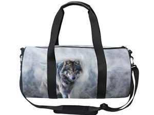 Cooper girl Snow Wolf Duffels Bag Travel Sport Gym Bag