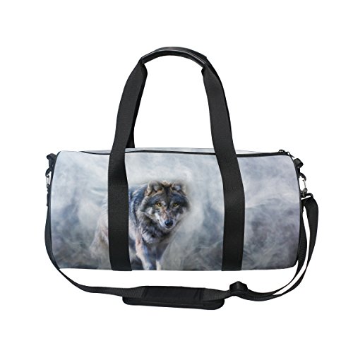 Cooper girl Snow Wolf Duffels Bag Travel Sport Gym Bag Cooper girl Snow Wolf Duffels Bag Travel Sport Gym Bag