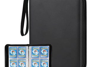 JoltMemori 400 Pockets Card Binder Compatible with Baseball Trading Card Binder with 50 Pages Waterproof Card Sleeves Gift for Boys Girls