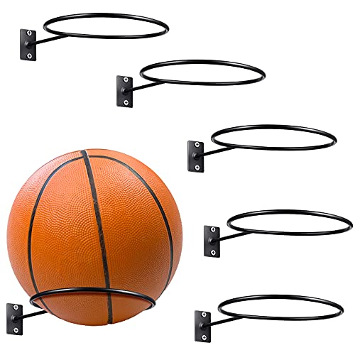 Threan Mounted Ball Wall Storage Display Ball Storage Universal Ball Rack Metal Ball Holder Black Ball Rack Holder for Basketball Football Volleyball Soccer Storage Display Threan Mounted Ball Wall Storage Display Ball Storage Universal Ball Rack Metal Ball Holder Black Ball Rack Holder for Basketball Football Volleyball Soccer Storage Display