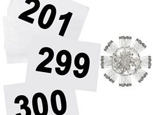 Echolife Running Bibs Competitor Number with Safety Pins