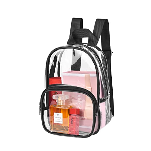 Clear Mini Backpack Fashion Cute Clear Backpack Stadium Approved for Work Concert Security Travel Sports Clear Mini Backpack Fashion Cute Clear Backpack Stadium Approved for Work Concert Security Travel Sports