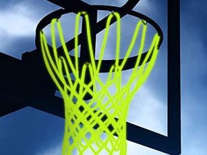 LAO XUE Nightlight Basketball Net Luminous Outdoor Portable Sun Powered Sports Nylon
