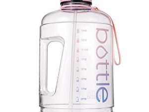 BOTTLE BOTTLE Large 1 Gallon Water Bottle with Straw & Big Handle