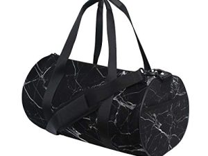 Black Marble Duffel Bag