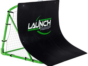 Franklin Sports Soccer Return Ramp - Soccer Launch Ramp - Portable Soccer Trainer and Rebounder - 38"x42"x35.75" Soccer Return