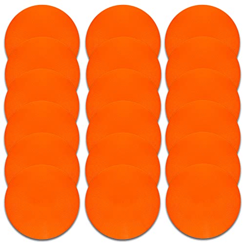 Vhxorrz Poly Spot Markers 9 inch Non-Slip Rubber Agility Markers Flat Field Cones Floor Dots for Football Vhxorrz Poly Spot Markers 9 inch Non-Slip Rubber Agility Markers Flat Field Cones Floor Dots for Football