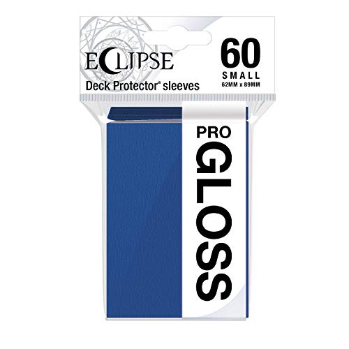 Ultra Pro - Eclipse Gloss Small Sleeves 60 Count (Pacific Blue) - Protect All Your Gaming Cards Ultra Pro - Eclipse Gloss Small Sleeves 60 Count (Pacific Blue) - Protect All Your Gaming Cards