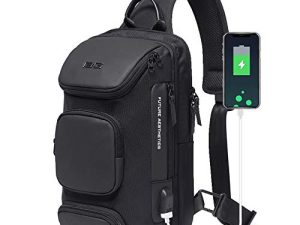 OZUKO Sling Backpack Sling Bag Crossbody Backpack Shoulder Casual Daypack Rucksack for Men