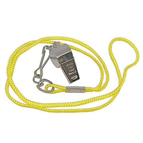 Cannon Sports Metal Whistle with Lanyard for Referees Cannon Sports Metal Whistle with Lanyard for Referees
