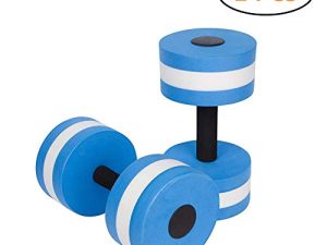BigBoss Sports Aquatic Exercise Dumbbells Aqua Fitness Barbells Exercise Hand Bars - Set of 2 - for Water Aerobics