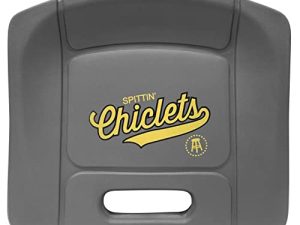Barstool Sports Deluxe Molded Foam Stadium Seat Chair Grey Spittin Chiclets Water Resistant Sport Bleacher Cushion and Comfy Butt Pillow Long Sitting Back and Tailbone Pain Relief