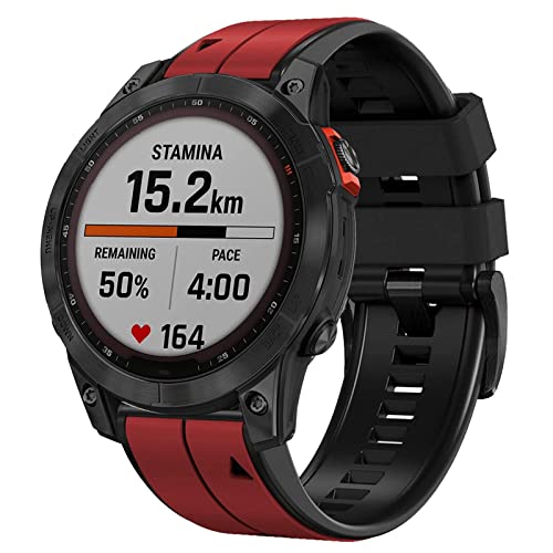 Abanen Quick Fit 26mm Silicone Watch Bands for Garmin Fenix 7X / Fenix 6X / Fenix 5X Abanen Quick Fit 26mm Silicone Watch Bands for Garmin Fenix 7X / Fenix 6X / Fenix 5X