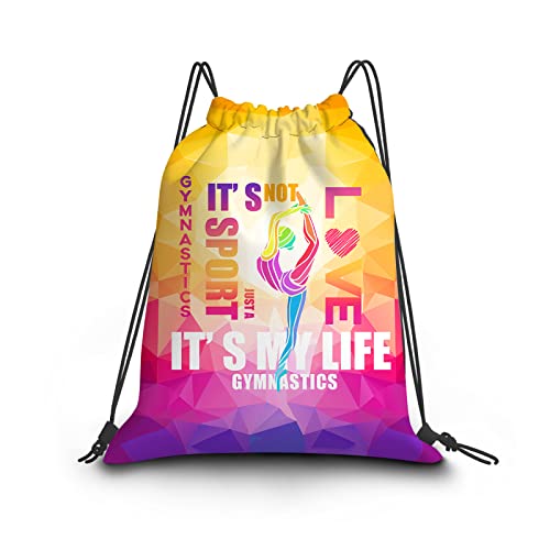 Love Gymnastics Drawstring Backpack Sport Gym Bag Gymnastics Gifts Cinch String Sack Shopping Sport Yoga Travel For Girls Boys Adult Love Gymnastics Drawstring Backpack Sport Gym Bag Gymnastics Gifts Cinch String Sack Shopping Sport Yoga Travel For Girls Boys Adult