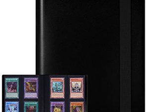 Piasoenc 1PC 4-Pocket Card Binder with Sleeves
