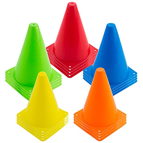OJYUDD 20 PCS 7 Inch Sports Training Cones OJYUDD 20 PCS 7 Inch Sports Training Cones