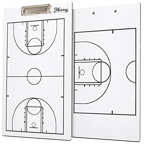 Murray Sporting Goods Basketball Coaches Clipboard | Dry Erase Double-Sided Basketball Clipboard for Coaching | Double-Sided Basketball Coach Marker Whiteboard Murray Sporting Goods Basketball Coaches Clipboard | Dry Erase Double-Sided Basketball Clipboard for Coaching | Double-Sided Basketball Coach Marker Whiteboard