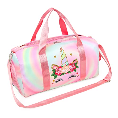 Duffle Bag Teen Girls Kids Cute Unicorn Gym Bag with Shoe Compartment and Wet Separation Sports Overnight Carry On Bag Travel Bag with Sorting Bag (Candy Pink) Duffle Bag Teen Girls Kids Cute Unicorn Gym Bag with Shoe Compartment and Wet Separation Sports Overnight Carry On Bag Travel Bag with Sorting Bag (Candy Pink)