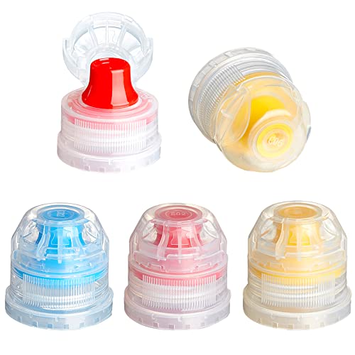 Leinuosen 30 Pcs 28 mm Push Pull Replacement Caps Reusable Colorful Plastic Soda Twisted Water Bottle Lid Top Suitable for 28 mm Sport Bottle Cap Leinuosen 30 Pcs 28 mm Push Pull Replacement Caps Reusable Colorful Plastic Soda Twisted Water Bottle Lid Top Suitable for 28 mm Sport Bottle Cap