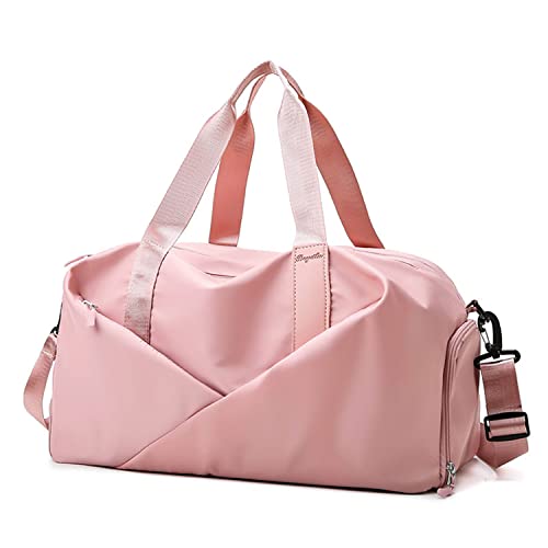 Sports Gym Bag Travel Duffel Bag with Wet Pocket & Shoes Compartment for Women and Men(Pink Sports Gym Bag Travel Duffel Bag with Wet Pocket & Shoes Compartment for Women and Men(Pink