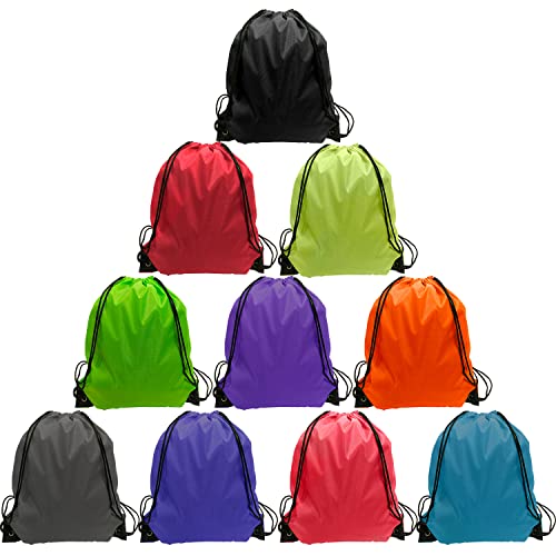 Drawstring Backpack 10 Pcs Cinch Bag Drawstring Bags Bulk Nylon Draw String Sport Bag for School Gym Party Trip 10 Colors Drawstring Backpack 10 Pcs Cinch Bag Drawstring Bags Bulk Nylon Draw String Sport Bag for School Gym Party Trip 10 Colors