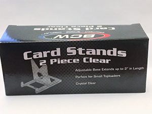 Box of 20 BCW 2-Piece Card Display Stands for Top Loaders