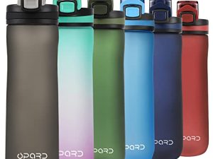 Opard Sports Water Bottles 20 Oz BPA Free Leak Proof Tritan Plastic Bottle Flip Top