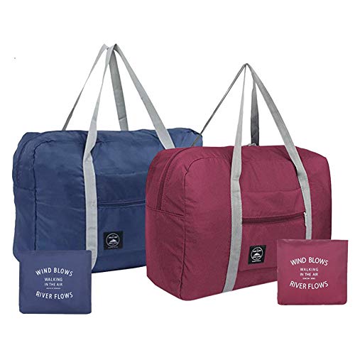 Foldable Travel Bag Luggage Storage for Sports Gym Water Resistant Nylon Canvas Duffel for Men Foldable Travel Bag Luggage Storage for Sports Gym Water Resistant Nylon Canvas Duffel for Men