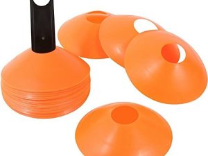 Trademark Innovations Plastic Disc Cone Sports Training Gear with Carrier