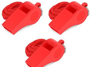 Giveet Red Whistle with Lanyards