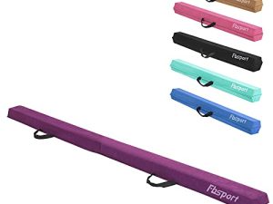 FBSPORT 8ft Balance Beam: Folding Floor Gymnastics Equipment for Kids Adults