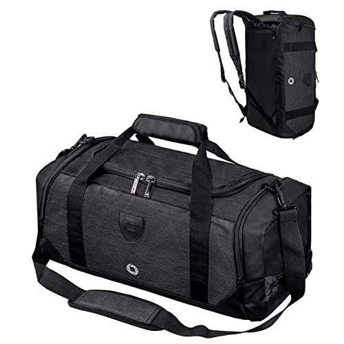 Gym Duffle Bag Backpack Waterproof Sports Duffel Bags Travel Weekender Bag for Men Women Overnight Bag with Shoes Compartment Black Gym Duffle Bag Backpack Waterproof Sports Duffel Bags Travel Weekender Bag for Men Women Overnight Bag with Shoes Compartment Black