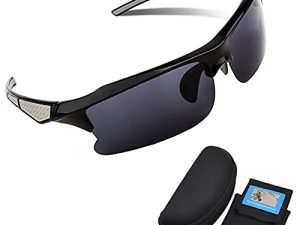 MEKBOK Polarized Sports Sunglasses for Men Women Running Cycling Fishing Golf Driving Shades Sun Glasses RB302