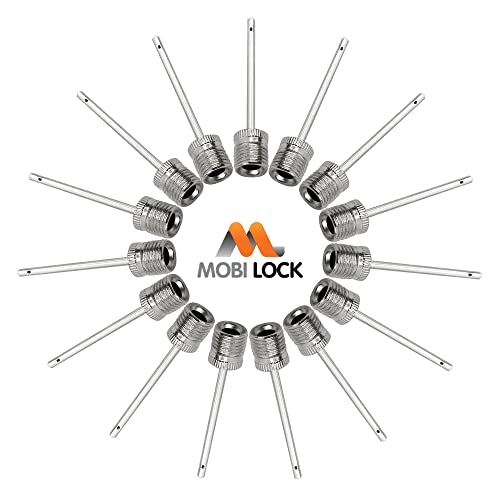 Mobi Lock Ball Pump Inflation Needle (Pack of 15) - Stainless Steel Air Pump Needles - Ideal for Blowing Up Football Mobi Lock Ball Pump Inflation Needle (Pack of 15) - Stainless Steel Air Pump Needles - Ideal for Blowing Up Football