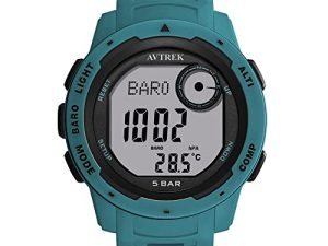 AVTREK Digital Sports Teenager Pedometer Watch with Altimeter and Barometer
