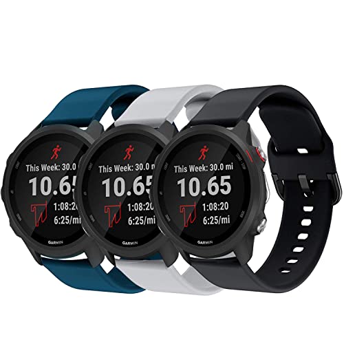 GOSETH Compatible with Garmin Forerunner 245/Vivomove Sport (Venu 2 Plus 43mm)20mm Band GOSETH Compatible with Garmin Forerunner 245/Vivomove Sport (Venu 2 Plus 43mm)20mm Band