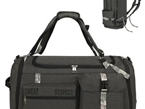 Gym Bags for Men Gym Duffle Bag Backpack 3-Way Sports Duffel Bags for Men with Shoe Compartment & Wet Pocket