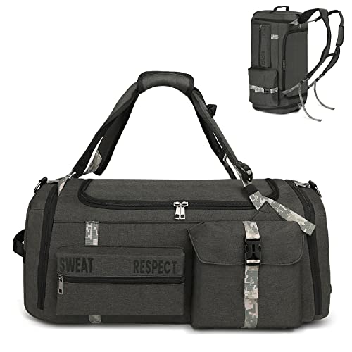 Gym Bags for Men Gym Duffle Bag Backpack 3-Way Sports Duffel Bags for Men with Shoe Compartment & Wet Pocket Gym Bags for Men Gym Duffle Bag Backpack 3-Way Sports Duffel Bags for Men with Shoe Compartment & Wet Pocket