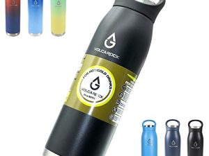 VOLCAROCK Insulated Sports Water Bottle 24oz- Hydro Vacuum Insulated Flask