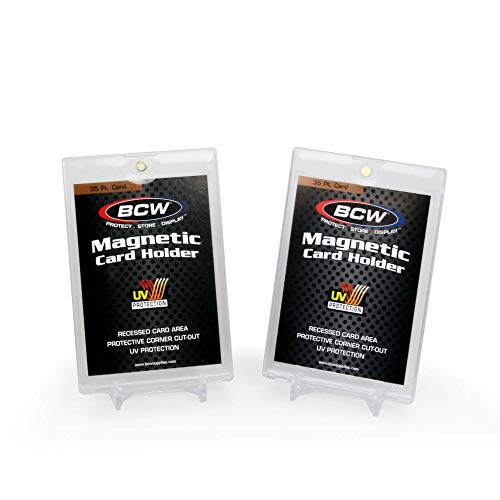 BCW Magnetic Card Holder 35 pt and 2-Piece Stand - 2 Pack BCW Magnetic Card Holder 35 pt and 2-Piece Stand - 2 Pack