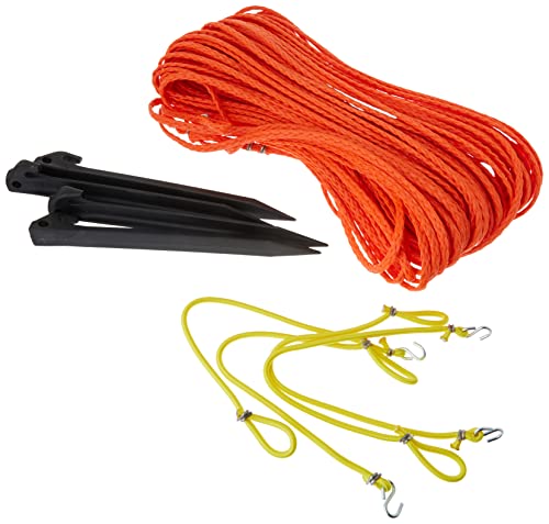 Park & Sun Sports Outdoor Volleyball Boundary Poly Cord Rope with Ground Stakes: 1/4" Wide Court Line Marker Park & Sun Sports Outdoor Volleyball Boundary Poly Cord Rope with Ground Stakes: 1/4" Wide Court Line Marker