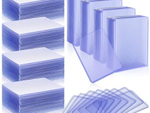 550 Pieces Card Sleeves Hard Card Sleeves Holder Clear Protective Card Holders Plastic Card Protector Holders for Baseball Card