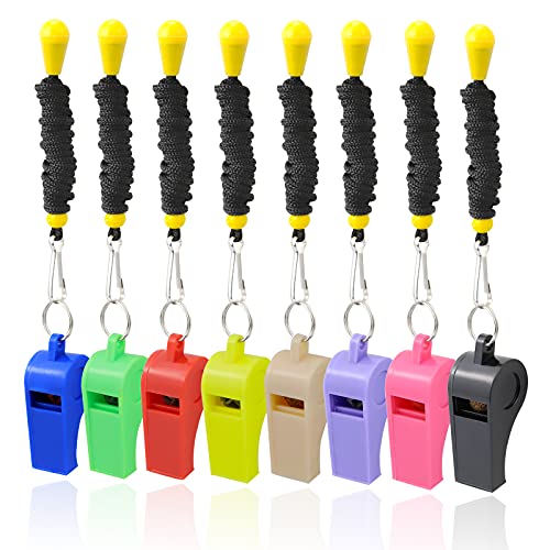 AMBITIONJUMP Plastic Whistles with Lanyard AMBITIONJUMP Plastic Whistles with Lanyard