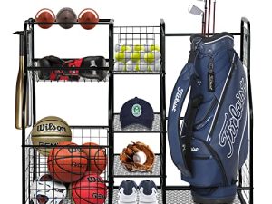Golf Bag Storage Rack - Fits 2 Golf Bags