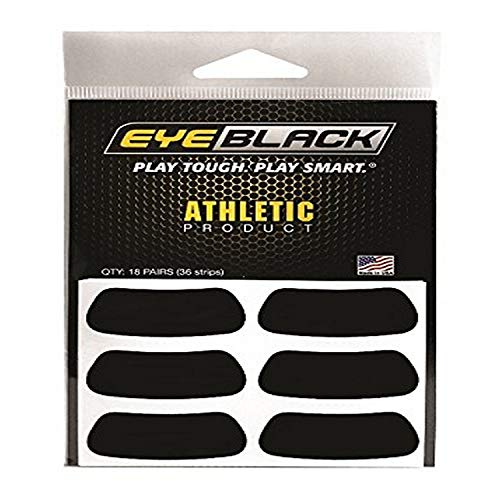 EyeBlack Black Athletic Eye Black Anti Glare Stickers EyeBlack Black Athletic Eye Black Anti Glare Stickers