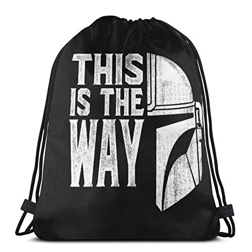 Aizawa Mandolori-an This is The Way Drawstring Bag Sport Gym Backpack Storage Goodie Cinch Bag Aizawa Mandolori-an This is The Way Drawstring Bag Sport Gym Backpack Storage Goodie Cinch Bag