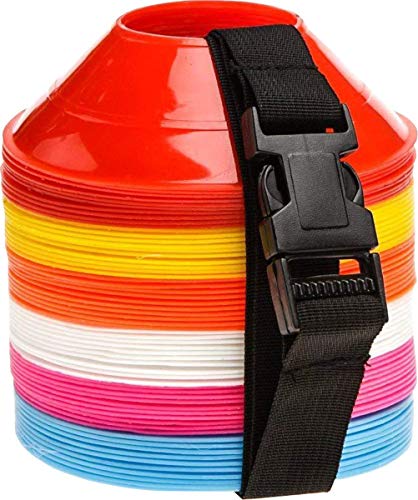 Sportsgear US Mini Soccer Cones Small Disc Cone for Agility Drills Training Practice Football Soccer Athletics Field Markers with Shoulder Strap Sportsgear US Mini Soccer Cones Small Disc Cone for Agility Drills Training Practice Football Soccer Athletics Field Markers with Shoulder Strap