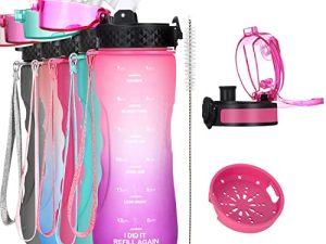 Water Bottle with Time Marker 25 oz