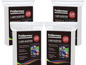 Foldermax 500 Count Clear Penny Card Sleeves