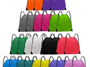 Grneric Drawstring Backpack Bulk 28 PCS Drawstring Bags String Backpack Cinch Bag Sackpack for Kid Gym